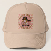 Meisjes spelen basketbal trucker pet (Voorkant)
