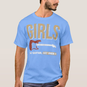 Meisjes spelen gitarist voor een gitaarspeelmeisje t-shirt
