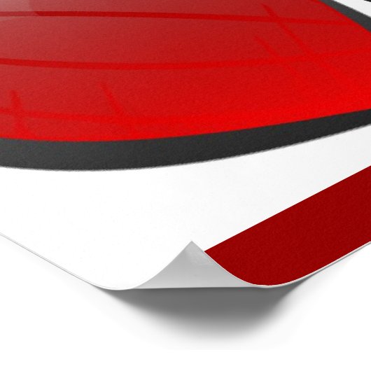 MEISJES SPELEN MET HARTSOCCER-POSTER POSTER (Hoek)