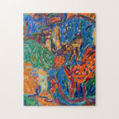 Meisjes spelen met katten | Ernst Ludwig Kirchner Legpuzzel (Verticaal)