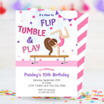 Meisjes spelen tumble & Play Gymnastics Birthday P