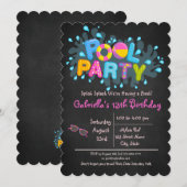 Meisjes Splish Splash komen naar ons Basdepoolfees Kaart (Voorkant / Achterkant)