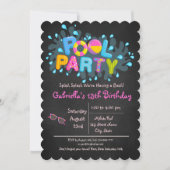 Meisjes Splish Splash komen naar ons Basdepoolfees Kaart (Voorkant)