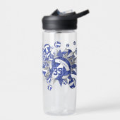 meisjes sporadisch blauwe witte volleybalsterren waterfles (Links)