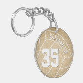 meisjes sport aangepaste volleybal sleutelhanger (Voorkant Links)