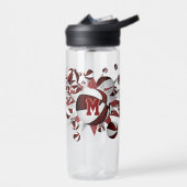 Meisjes Sport Maroon basketballen sterren Waterfles (Links)