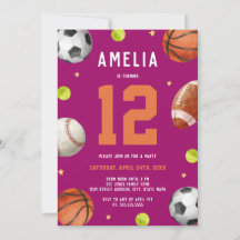 Meisjes sport thema verjaardagsfeestje