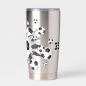 Meisjes Sport voetballen Sterren Geïsoleerde Drinkbeker (Achterkant)