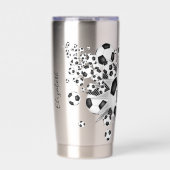 Meisjes Sport voetballen Sterren Geïsoleerde Drinkbeker (Voorkant)