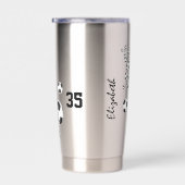 Meisjes Sport voetballen Sterren Geïsoleerde Drinkbeker (Rechts)