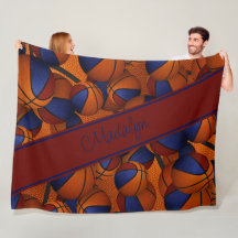 meisjes sportkamer decoratie donkerrood blauwe bas