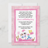 Meisjes springen op bed Sleepover Slumber Party Kaart (Voorkant)