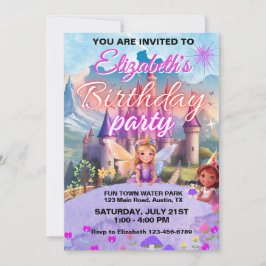 Meisjes sprookje magische verjaardag kaart