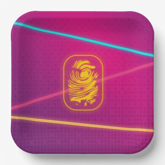 Meisjes Spy Party Laser Borden Papieren Bordje (Voorkant)