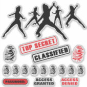 Meisjes Spy Party Stickers (Voorkant)