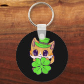 Meisjes St. Patricks Dag Gelukkige St. Catricks Da Sleutelhanger (Voorkant)