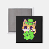 Meisjes St Patricks Day Happy St Catricks Day Sham Magneet (Voorkant / Achterkant)