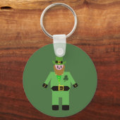 Meisjes St Patricks Day Kabouter Sleutelhanger (Achterkant)