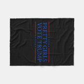 Meisjes stemmen Trump Fleece Deken (Voorkant (Horizontaal))