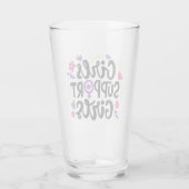 Meisjes steunen meisjes glas (Achterkant)