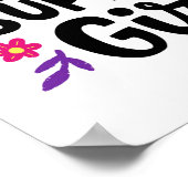 Meisjes steunen meisjes poster (Hoek)