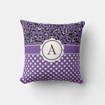 Meisjes stippen en dieren drukken monogram en werp