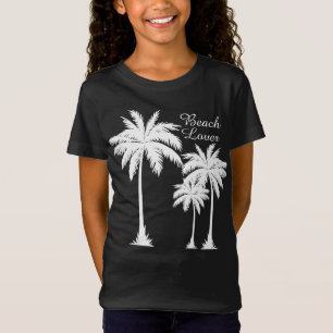 Meisjes Strand Lover Tropisch T-shirt