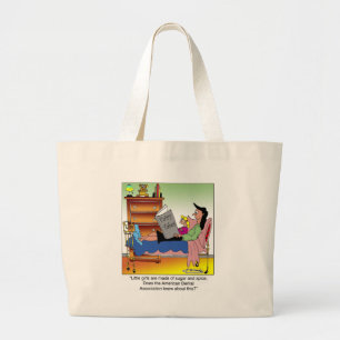 Meisjes, suiker, specerijen en tandartsen grote tote bag
