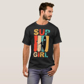 Meisjes SUP Stand Up Paddling Surfer Surfen T-shirt (Voorkant volledig)