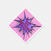 Meisjes' Superheld Verjaardag Servet (Hoek)