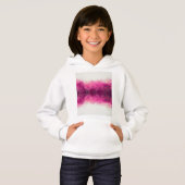Meisjes sweatshirt met een warm roze en wit design (Voorkant volledig)