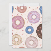 Meisjes Sweet ONE Donut Pastel Eerste Verjaardag Kaart (Achterkant)