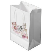 Meisjes Sweet Woodland Animal Baby Meisje Medium Cadeauzakje (Voorkant Gekanteld)