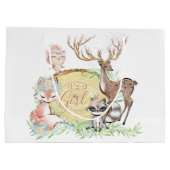 Meisjes Sweet Woodland Baby shower Groot Cadeauzakje (Achterkant)