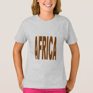Meisjes T-Shirt ash AFRIKA CHOCOLADE