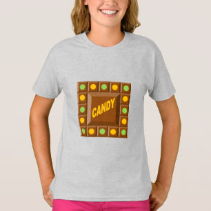 Meisjes T-shirt ash CHOCOLAT SNOEP