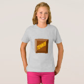 Meisjes T-Shirt Ash CHOCOLAT TENNIS (Voorkant volledig)