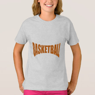 Meisjes T-Shirt ash DESIGN BASKETBAL