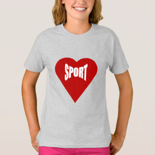Meisjes T-Shirt ash LOVE SPORT