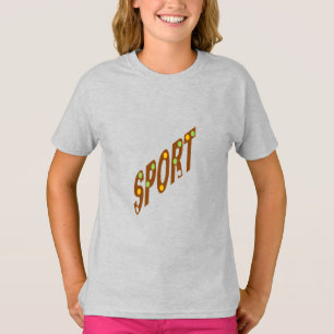 Meisjes T-Shirt ash SPORT CHOCOLAT BONBONS