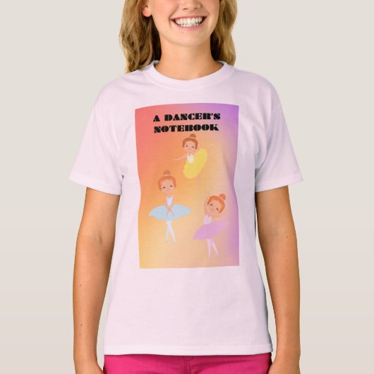 Meisjes T-shirt ballerina's (Voorkant)