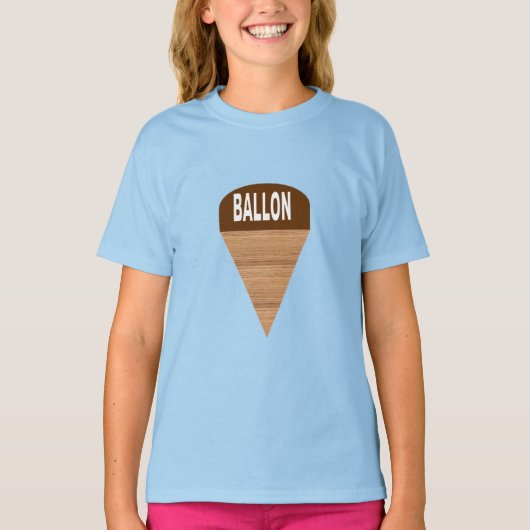 Meisjes T-Shirt blauw GLACE BALLON (Voorkant)