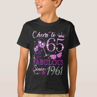 Meisjes T-shirt Cheers 65 Fantastisch Sinds 1961