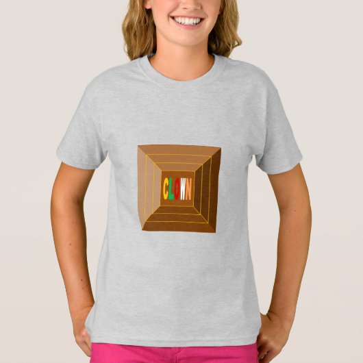 Meisjes T-shirt DESIGN CLOWN CHOCOLAT (Voorkant)