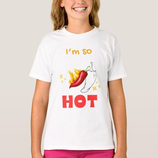 meisjes t shirt dragen en warmte! (Voorkant)