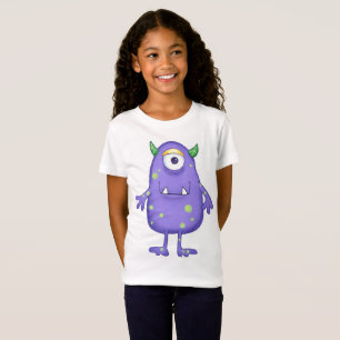 Meisjes T-shirt - Groene Gevlekte Monster