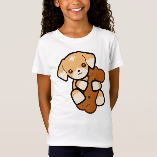 Meisjes t-shirt Kleding Girls Shirt Dog (Voorkant)