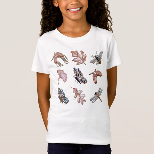 Meisjes T-shirt met natuur print (Voorkant)