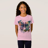 Meisjes T-shirt met vlinder (Voorkant volledig)