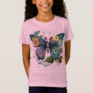 Meisjes T-shirt met  vlinder